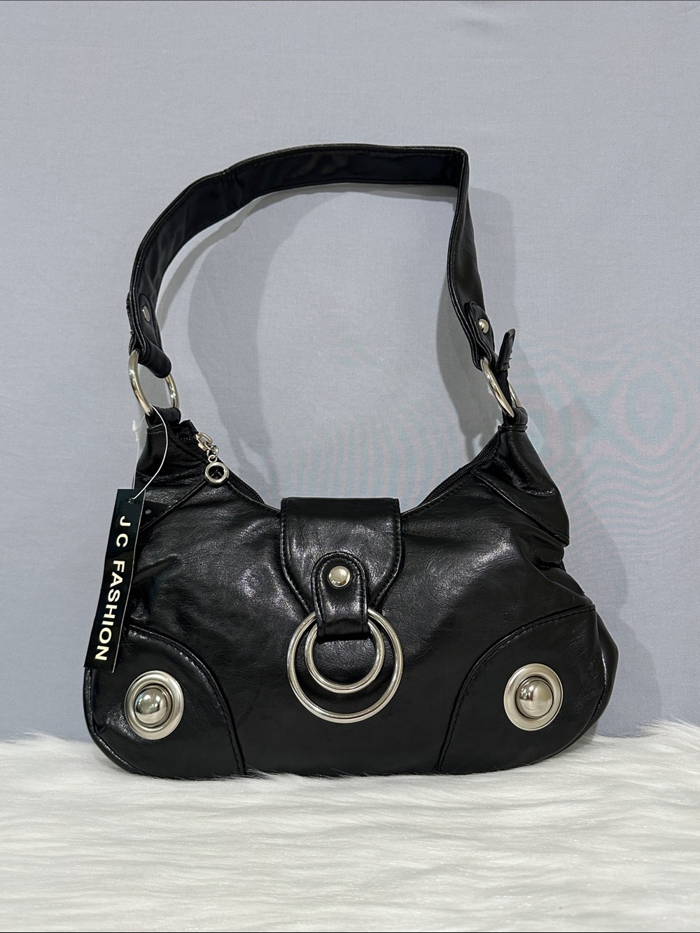 JC Fashion Black Studded Women's Hobo Bag NWT’S